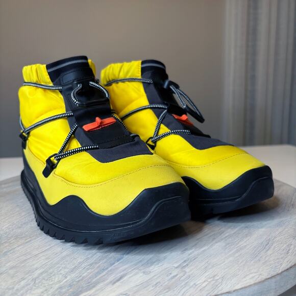 Adidas Stella McCartney Snow Boots Solar Yellow Black Women’s Sz 9 Hiking Winter - Picture 5 of 11